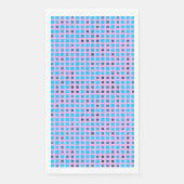 Serviette En Papier Lier Pixels Motif 01.LBlue. BG violet (Devant)