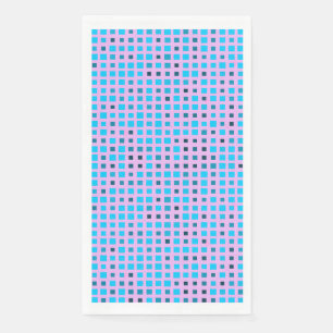 Serviette En Papier Lier Pixels Motif 01.LBlue. BG violet