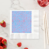 Serviette En Papier Lier Pixels Motif 01.LBlue. BG violet (En situation)