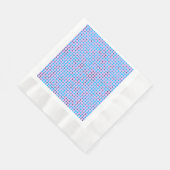 Serviette En Papier Lier Pixels Motif 01.LBlue. BG violet (Coin)
