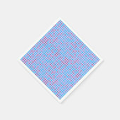 Serviette En Papier Lier Pixels Motif 01.LBlue. BG violet (Coin)