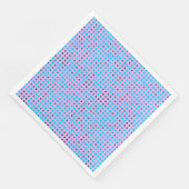Serviette En Papier Lier Pixels Motif 01.LBlue. BG violet (Coin)
