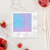 Serviette En Papier Lier Pixels Motif 01.LBlue. BG violet (En situation)
