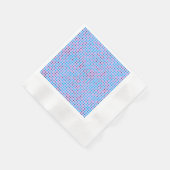 Serviette En Papier Lier Pixels Motif 01.LBlue. BG violet (Coin)