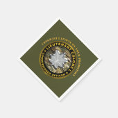 Serviette En Papier Lieutenant-colonel LTC Promotion (Coin)