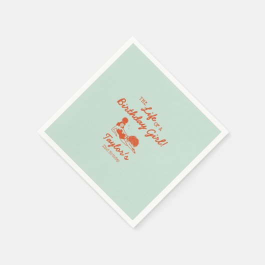 Serviette En Papier Life of a Birthday Girl Party (Coin)