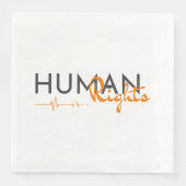 Serviette En Papier Lifeline to Human Rights (Devant)