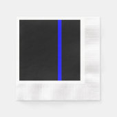 Serviette En Papier Ligne Bleue Mince Symbolique verticale (Devant)