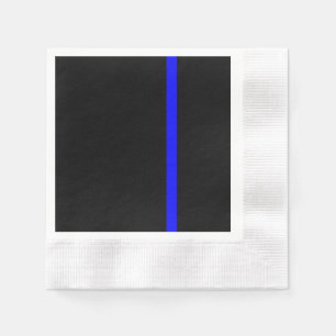 Serviette En Papier Ligne Bleue Mince Symbolique verticale