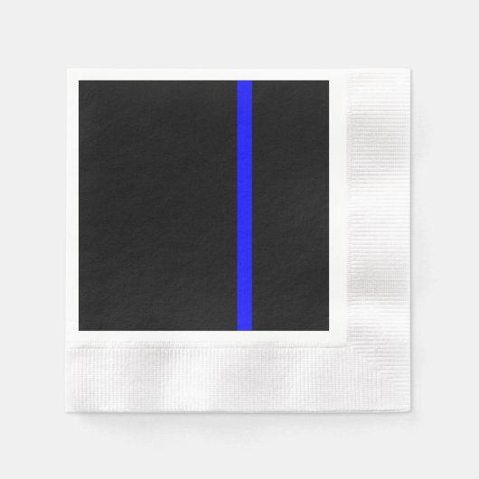 Serviette En Papier Ligne Bleue Mince Symbolique verticale (Devant)