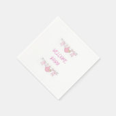 Serviette En Papier Ligne de linge de bébé de bienvenue - serviettes - (Coin)