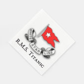 Serviette En Papier Ligne d'étoile blanche Titanic RMS (Coin)