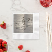 Serviette En Papier Ligne & Note (En situation)