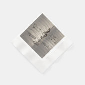 Serviette En Papier Ligne & Note (Coin)