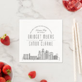 Serviette En Papier Ligne Skyline Kansas City Deco | Mariage, événemen (En situation)
