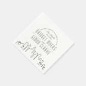 Serviette En Papier Ligne Skyline Los Angeles Deco | Mariage, événemen (Coin)