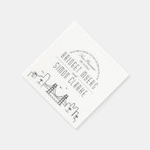 Serviette En Papier Ligne Skyline San Francisco Deco | Mariage, événem (Coin)