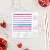 Serviette En Papier Lignes colorées (En situation)