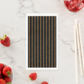 Serviette En Papier Lignes d'or verticales (En situation)
