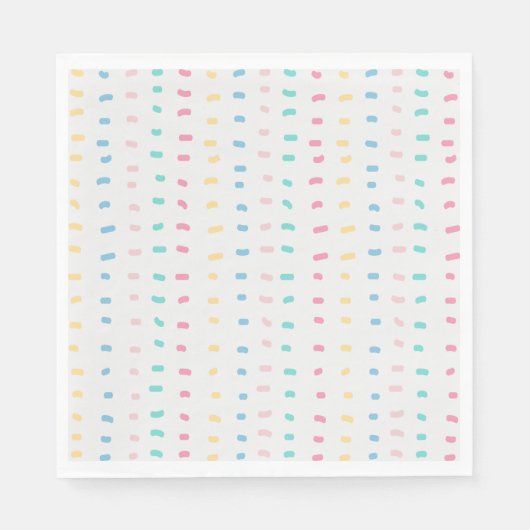 Serviette En Papier Lignes motifs (Devant)