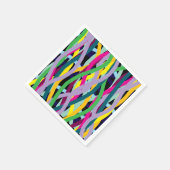 Serviette En Papier Lignes ondulées désordonnées (Coin)