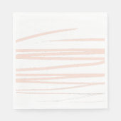 Serviette En Papier Lignes rose vif modernes Art Abstrait (Devant)