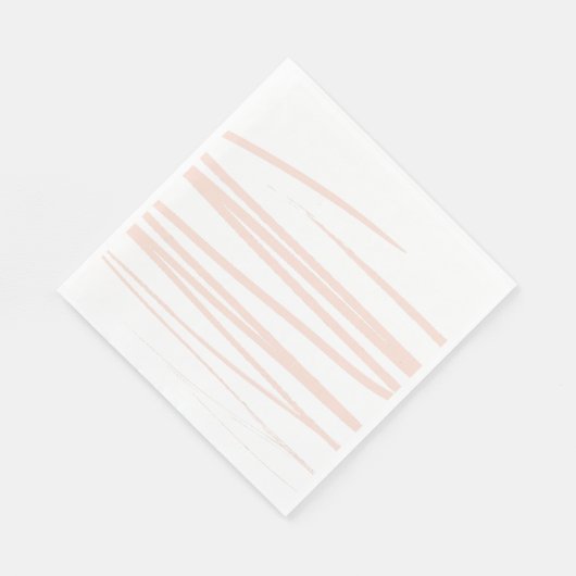 Serviette En Papier Lignes rose vif modernes Art Abstrait (Coin)