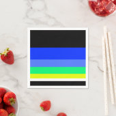 Serviette En Papier Lignes sombres (En situation)