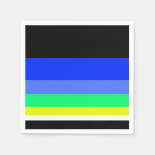 Serviette En Papier Lignes sombres