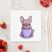 Serviette En Papier Lilac (En situation)