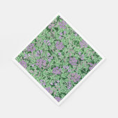Serviette En Papier Lilac and green floral pattern (Coin)