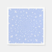 Serviette En Papier Lilac blanc étoiles cosmos univers lumière violet (Devant)