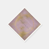 Serviette En Papier Lilac détendu Gold violet Vip Mariage Dandelion (Coin)