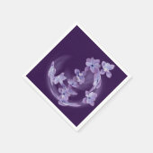 Serviette En Papier Lilac en cercle (Coin)