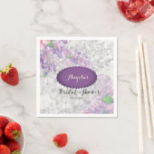 Serviette En Papier Lilac Loveliness Scallopet Violet (En situation)