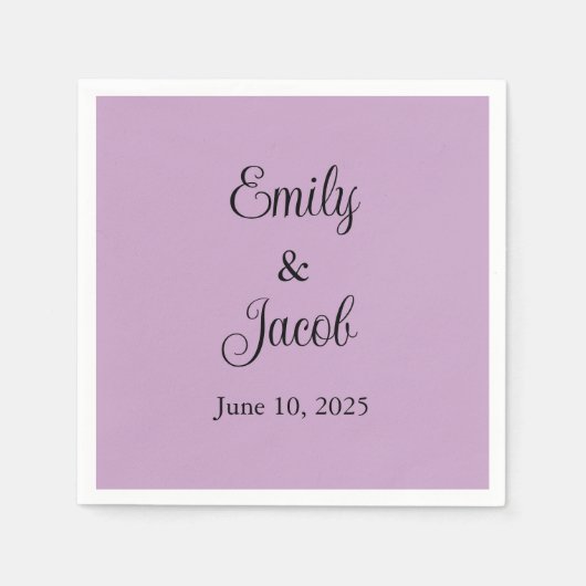 Serviette En Papier Lilac personnalisé (Devant)