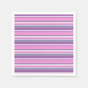 Serviette En Papier Lilac rayures