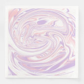 Serviette En Papier Lilac rose Moderne Abstrait en marbre liquide (Devant)