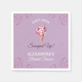 Serviette En Papier Lilac Rupture La Fête des mariées De Crème De Glac (Devant)