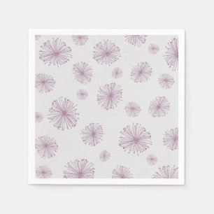 Serviette En Papier Lilac Wishie Purple Pastel Dandelion Bourse