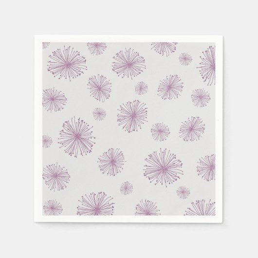 Serviette En Papier Lilac Wishie Purple Pastel Dandelion Bourse (Devant)