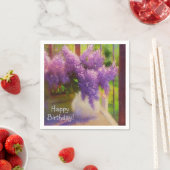 Serviette En Papier Lilacs dans un Vase anniversaire (En situation)