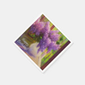 Serviette En Papier Lilacs dans un Vase anniversaire (Coin)