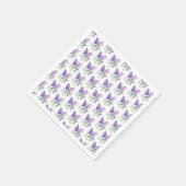 Serviette En Papier Lilacs Fleurs violettes Aquarelle Motif de la natu (Coin)