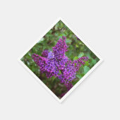 Serviette En Papier Lilacs pourpres le jour du printemps (Coin)