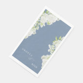 Serviette En Papier Lilas blancs élégants serviettes invité personnali (Coin)