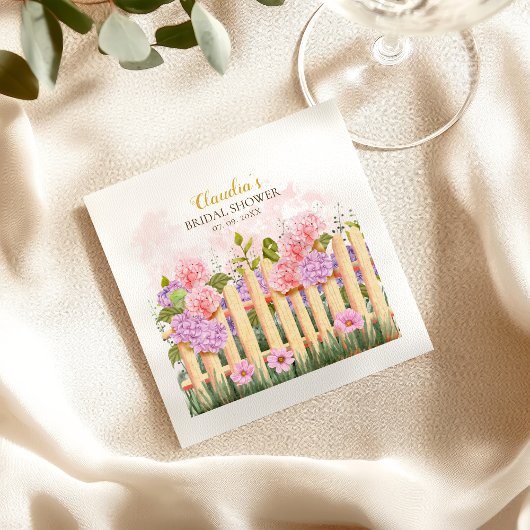 Serviette En Papier Lilas Rose Hydrangea Mariage Frais Marché