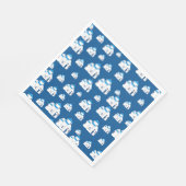 Serviette En Papier L'île grecque Santorin Blue Dome (Coin)