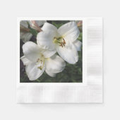 Serviette En Papier Lilies blanches (Devant)