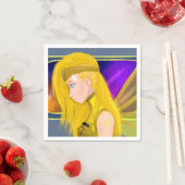 Serviette En Papier Lilin OC - Cyborg angel - Art inspiré par Starset (En situation)